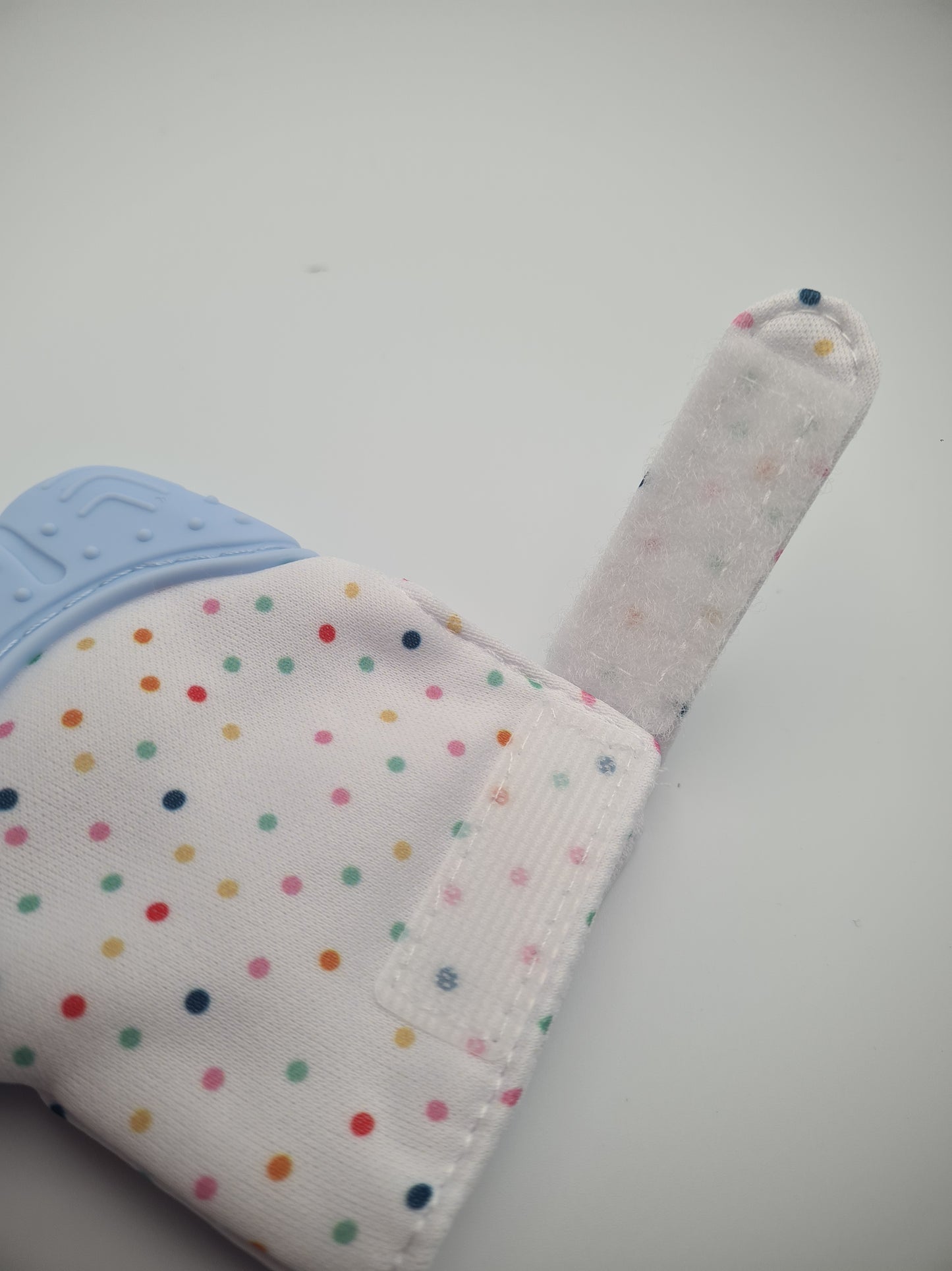 Silicone Baby Teething Mitten – Blue Self-Soothing Teether Glove