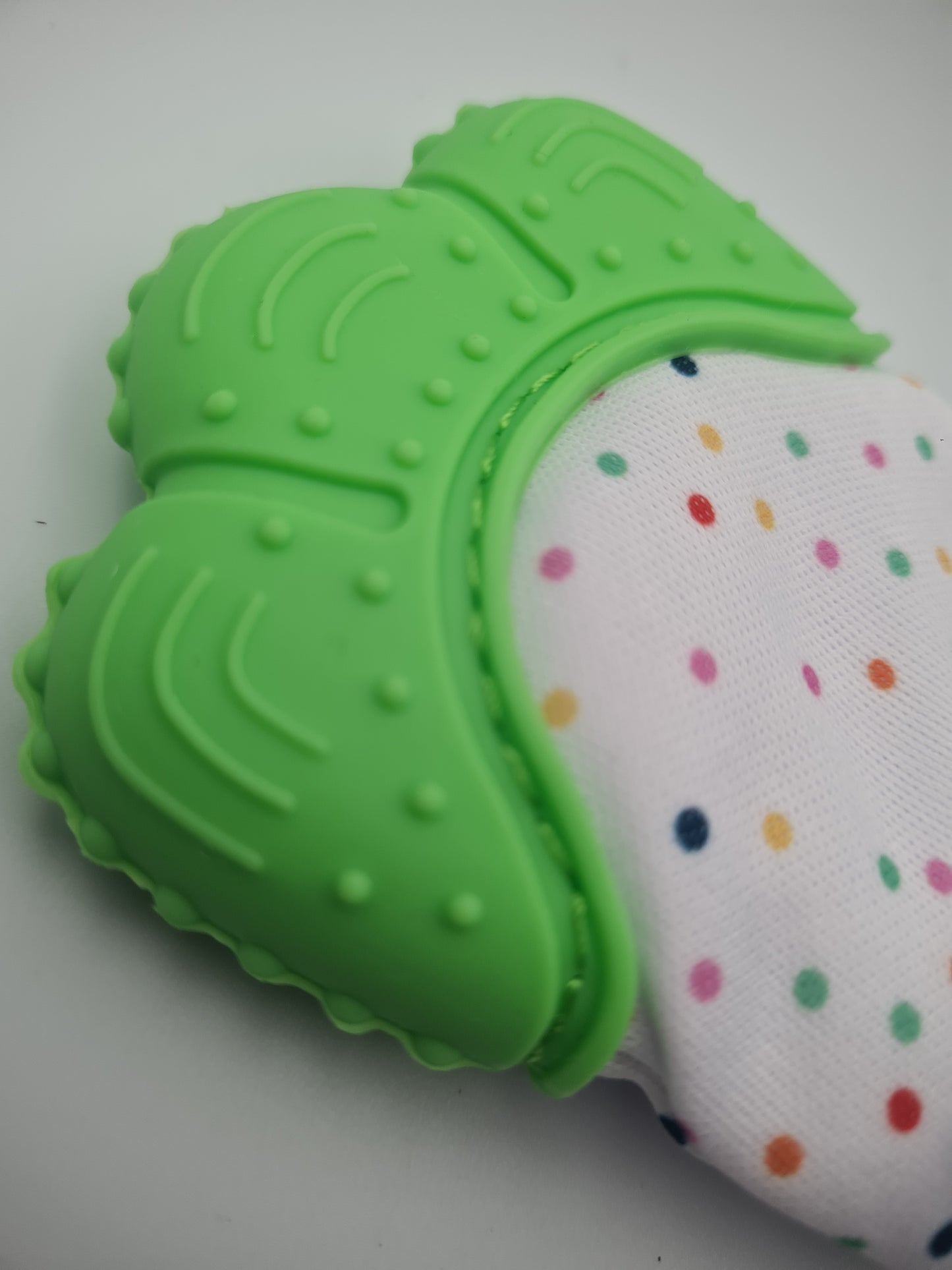 Silicone Baby Teething Mitten – Green Self-Soothing Teether Glove