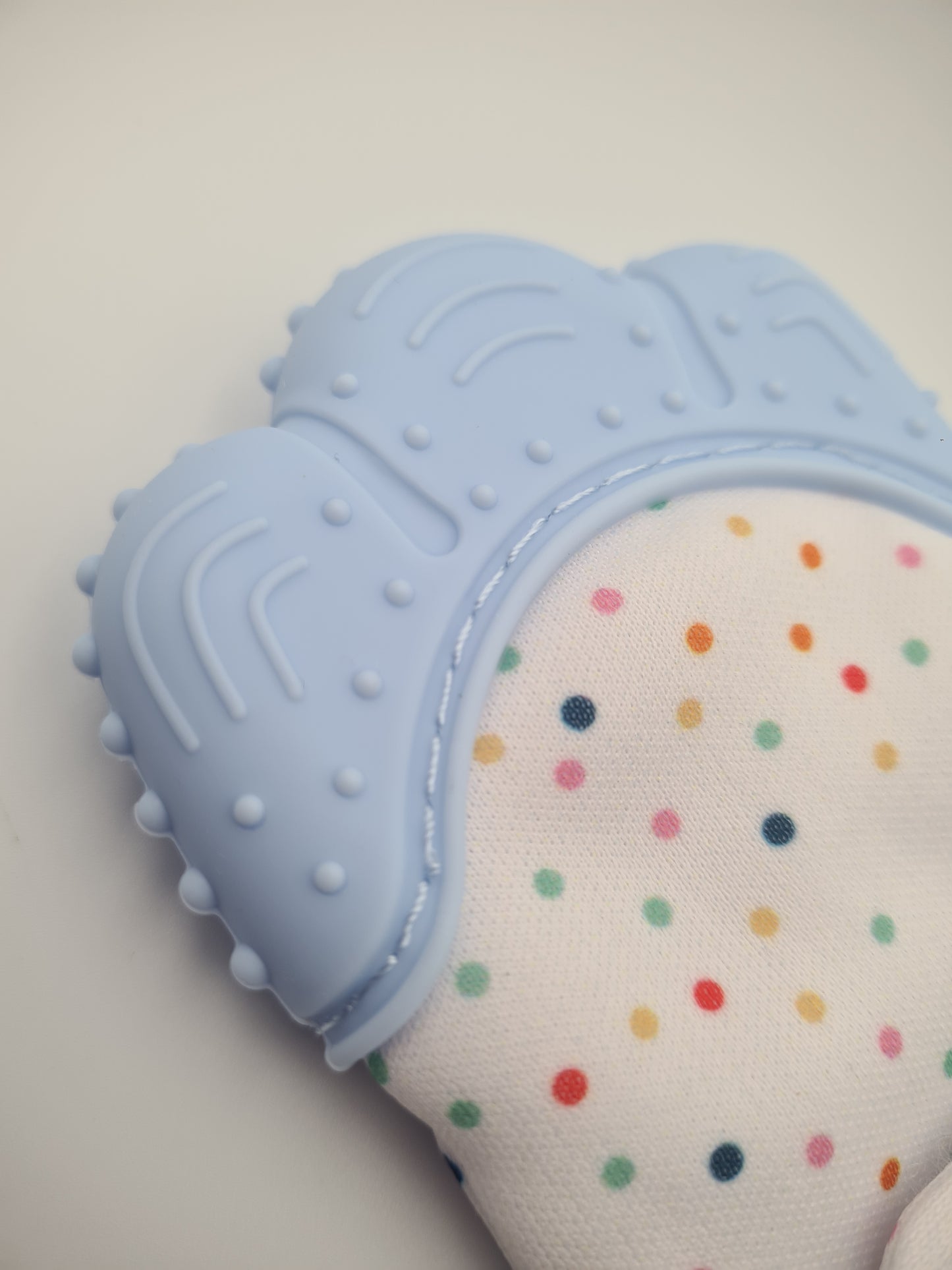 Silicone Baby Teething Mitten – Blue Self-Soothing Teether Glove
