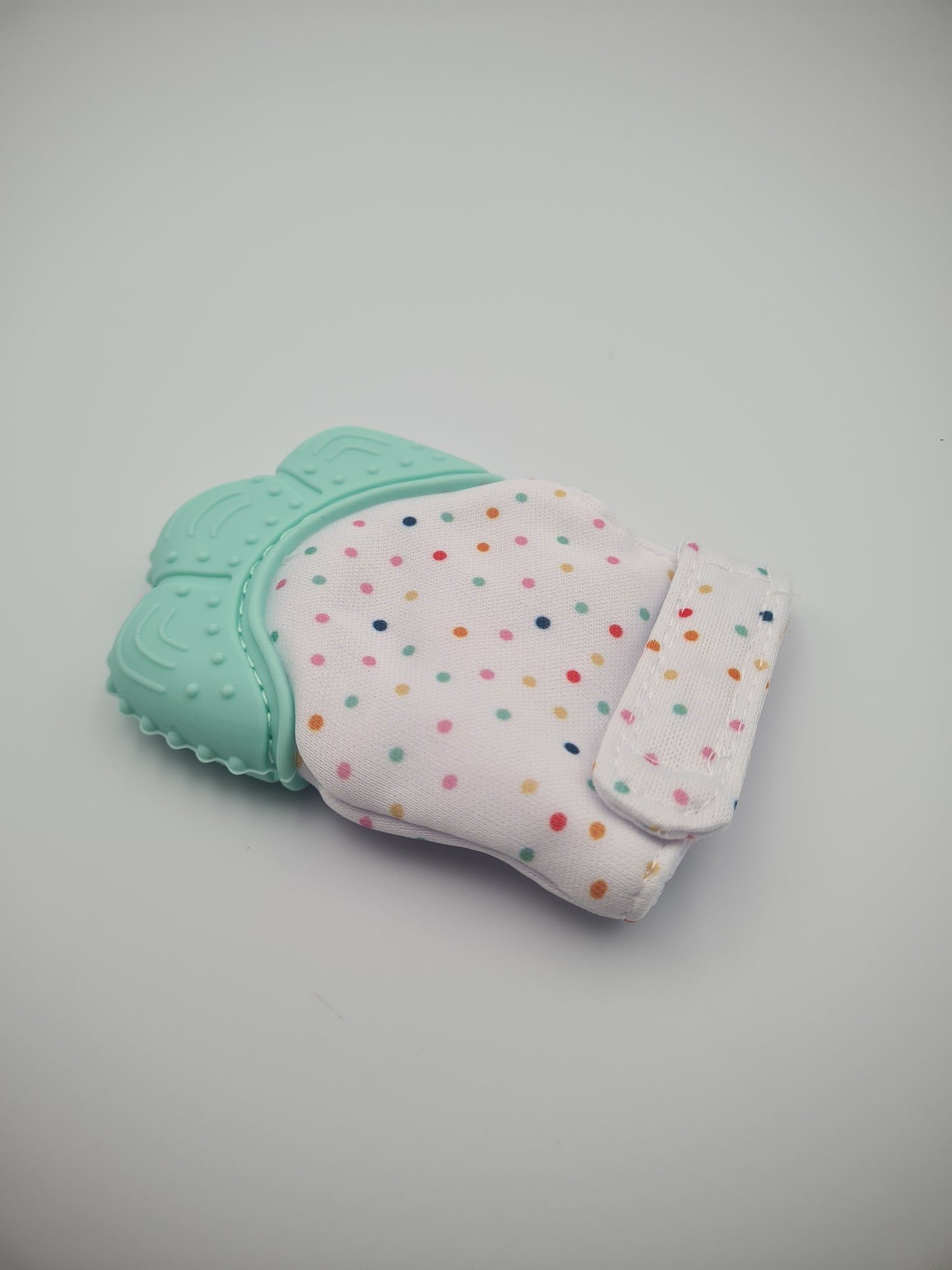 Silicone Baby Teething Mitten – Mint Green Self-Soothing Teether Glove