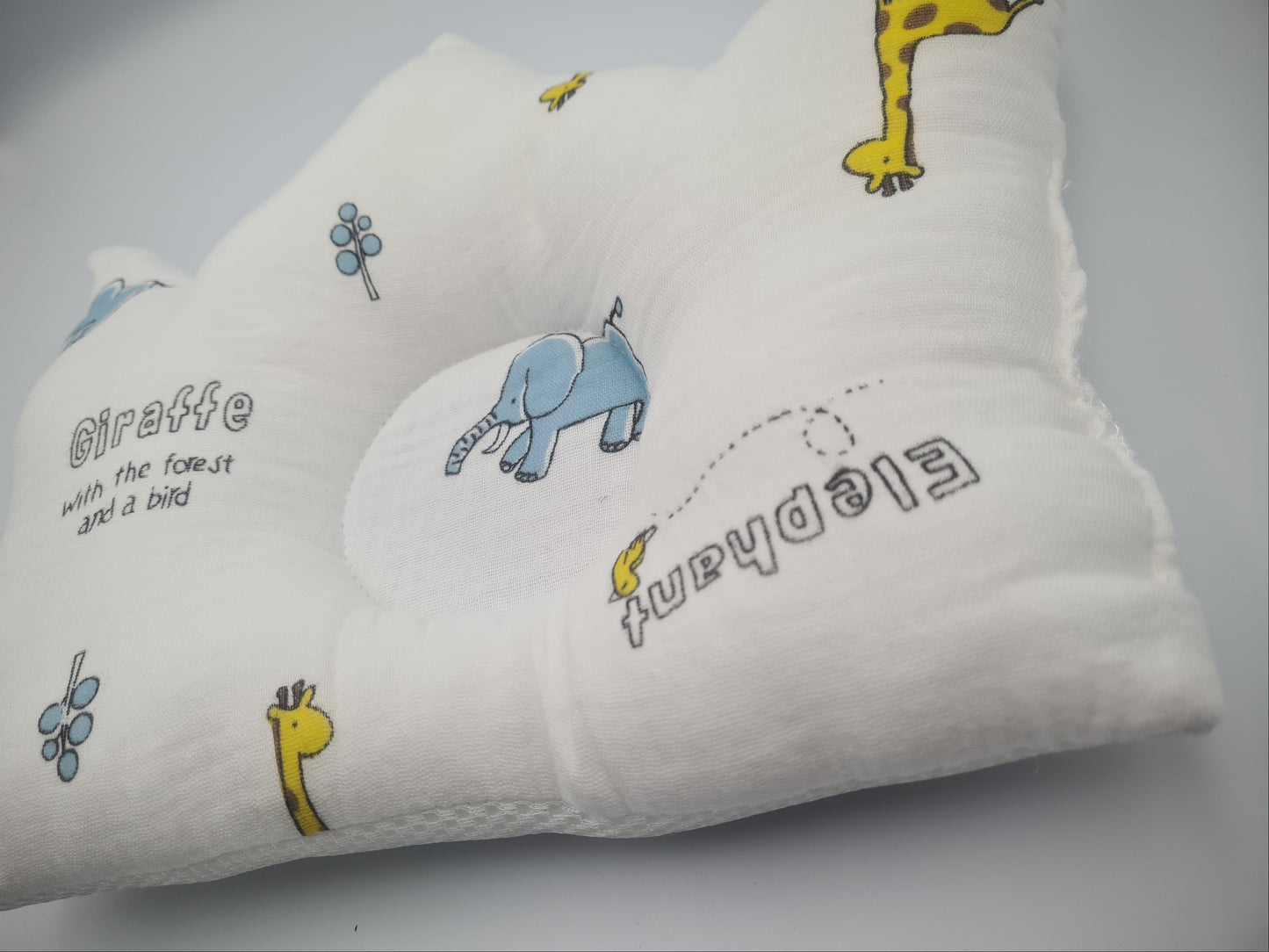 Hush Finds Baby Anti-Flat Head Pillow – Safari Print