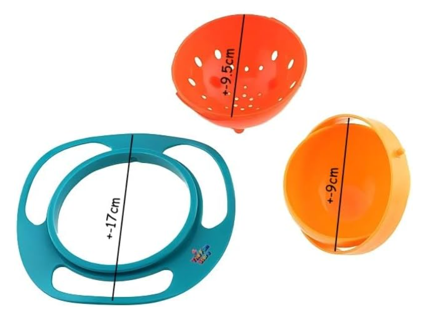 360° Rotating Spill-Proof Kids Bowl – No-Spill Gyro Feeding Bowl